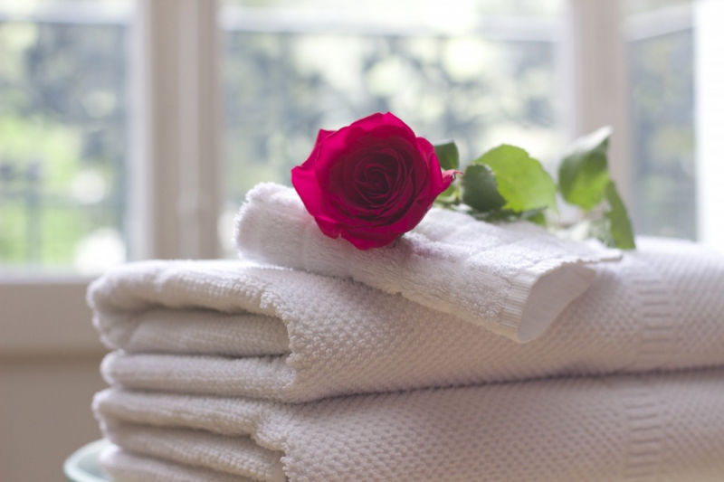 chambre-hote-PIERREFEU DU VAR-min_towel_rose_clean_care_salon_spa_white_bath-731641